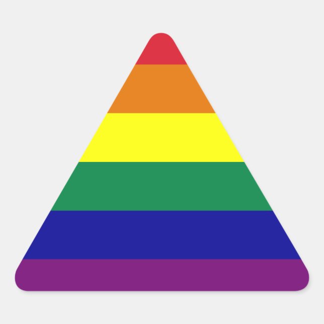 Pegatina Triángulo del Arcoiris (Anverso)