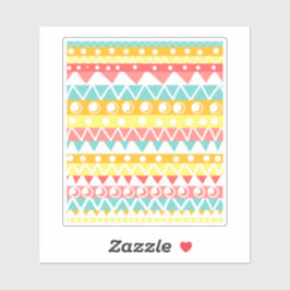 Pegatina Triángulos Y Círculos Coloridos