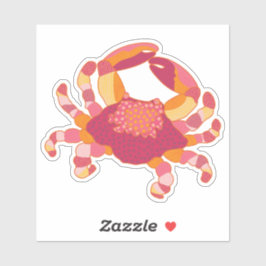 Pegatina Tribal Marking Crab Sticker