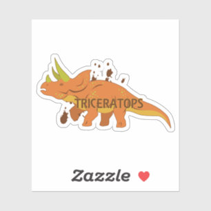 Pegatina Triceratops