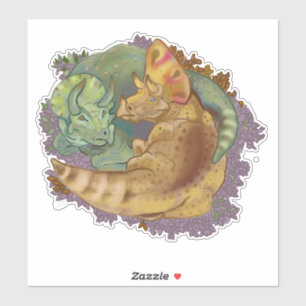 Pegatina Triceratops Snuggles
