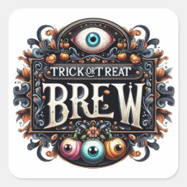 Pegatina Trick or Trew Brew