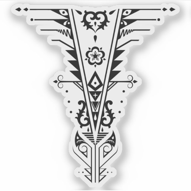 Pegatina tricotomía tristack (Anverso)