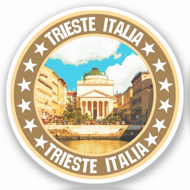 Pegatina Trieste (Anverso)