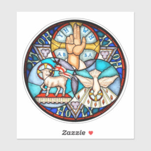 Pegatina Trinidad El Padre, El Hijo Y El Símbolo Del Espíri