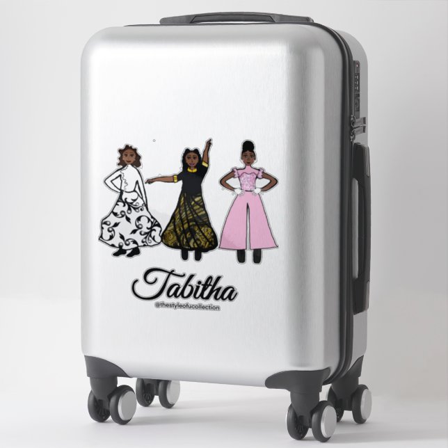 Pegatina Trío de bailarín de alabanza #1 (Maleta)