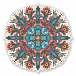 Pegatina Tripiante hippie psicodélico divertido hongo raro