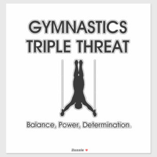 Pegatina Triple Gimnasia (M)