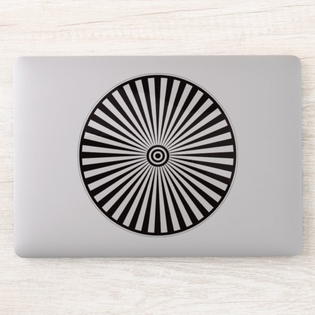 Pegatina Trippy Bullseye (Ordenador)