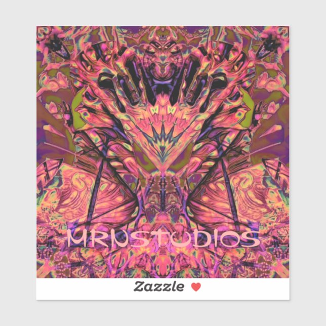 Pegatina Trippy Garland (Hoja)