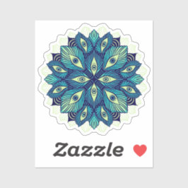 Pegatina Trippy Psicodélico Ojos Floral Surreal Arte