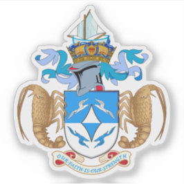 Pegatina Tristan da Cunha coat of arms, British Overseas