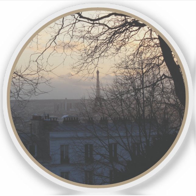 Pegatina Tristeza parisina - v2 (Anverso)