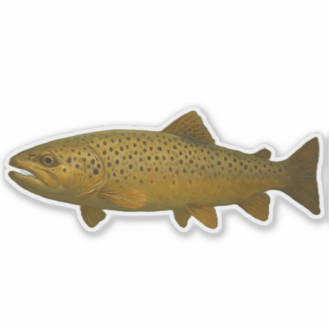 Pegatina Trout Cut-out Sticker (Anverso)