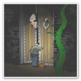 Pegatina Truco o trato con Jack