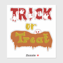 Pegatina Truco o trato gracioso Boo Halloween Vinyl