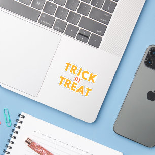 Pegatina Truco o víbora Halloween fantasmal
