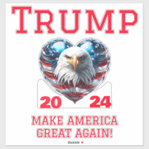 Pegatina ¡Trump 2024 vuelve a hacer grande a Estados Unidos