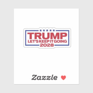 Pegatina Trump 2028 Sigamos adelante
