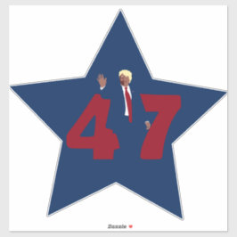 Pegatina Trump 47
