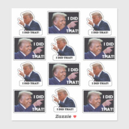 Pegatina Trump did it 12 sticker sheet