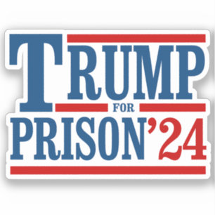 Pegatina Trump en prisión '24