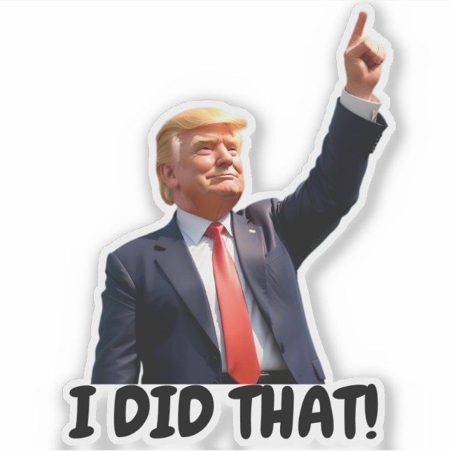 Pegatina Trump lo hice yo (Anverso)