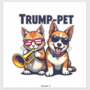 Pegatina Trump, mascota de Trump, vuelve a poner a nuestros