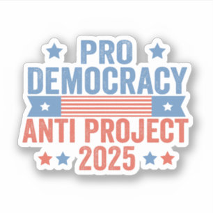 Pegatina Trump republicano pro proyecto antidemocrático 202