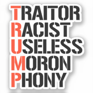 Pegatina Trump Traitor