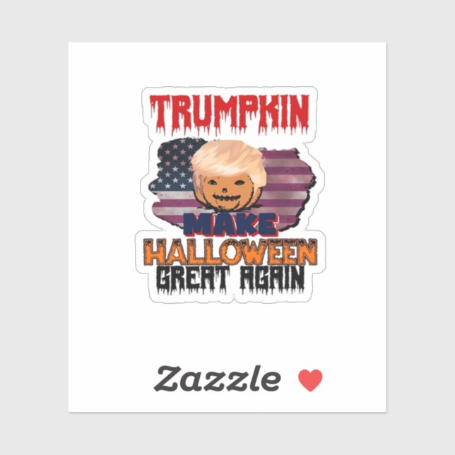 Pegatina Trumpkin Halloween Classic (Hoja)