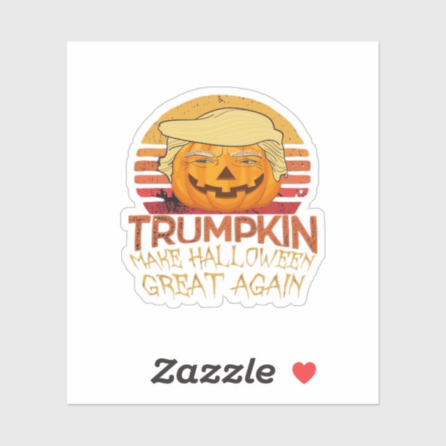 Pegatina Trumpkin Halloween Funny Classic (Hoja)