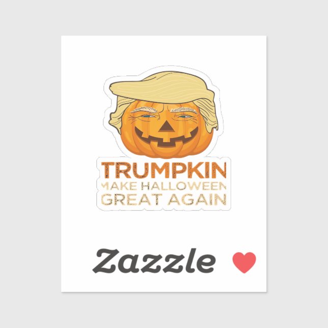 Pegatina Trumpkin Halloween Funny Classic (Hoja)