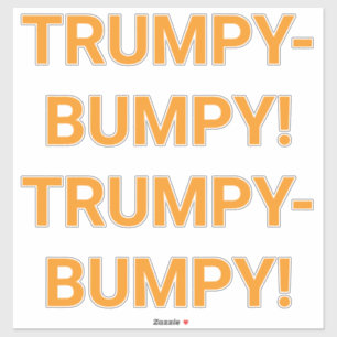 Pegatina TRUMPY BUMPY Hankamer Artjunkhaus Comic Splash-Art