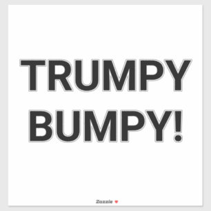 Pegatina TRUMPY BUMPY Hankamer Artjunkhaus Comic Splash-Art