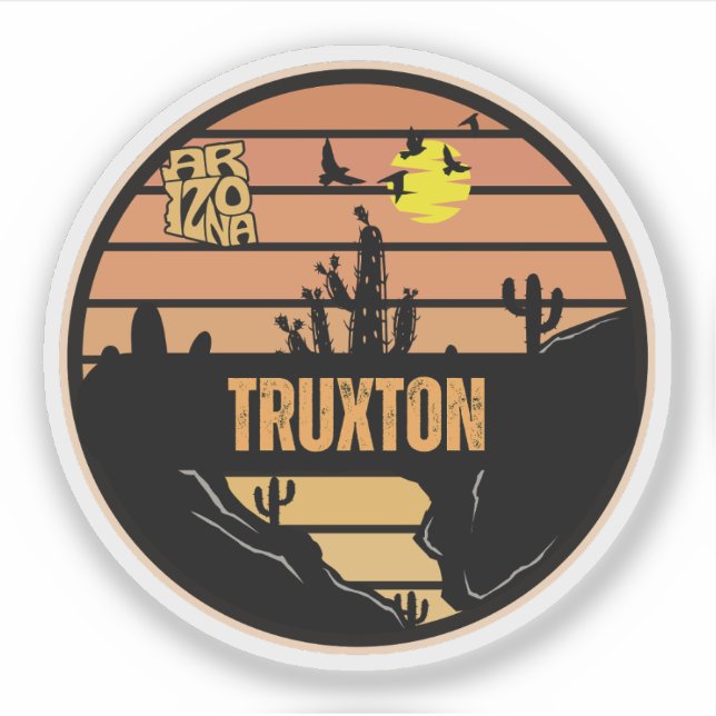 Pegatina Truxton, Arizona (Anverso)