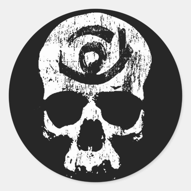 Pegatina TSOI SKULL (Anverso)