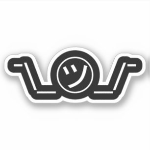 Pegatina Tsu Kana Shrug Emoticon ¯\_ ㋡_/ Ø Kaomoji japonés
