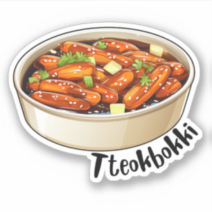 Pegatina Tteokbokki coreano