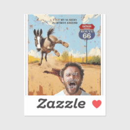 Pegatina tu foto, consigue tus patadas, oatman arizona, bur