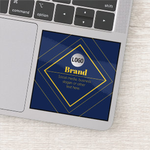Pegatina Tu logotipo y plantilla de diseño personalizable