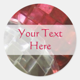 Pegatina 'Tu texto' de la bola espejo de los balca