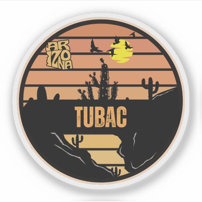 Pegatina Tubac, Arizona (Anverso)
