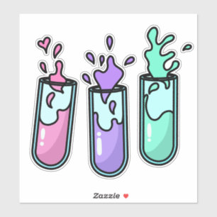 Pegatina Tubos de ensayo turbulentos