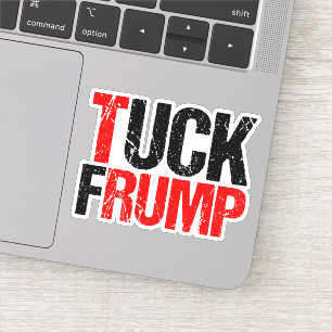 Pegatina Tuck Frump es un divertido portátil anti Trump