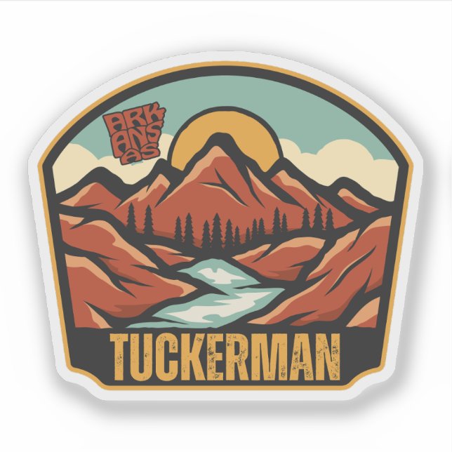 Pegatina Tuckerman, Arkansas (Anverso)