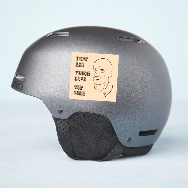 Pegatina Tuff Dad, Tough Love, Top Gone (Lado del casco)