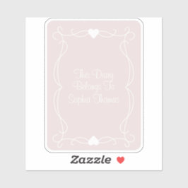 Pegatina Tuitear "Este Diario Pertenece A" La Planilla De M