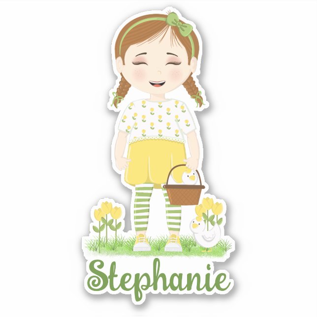 Pegatina Tulip Birthday (Anverso)