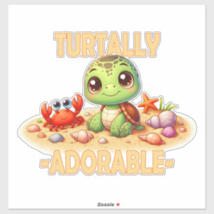 Pegatina Turable Adorable divertido juego de palabras perso